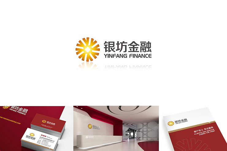 银坊金融标志设计-杭州三立广告公司